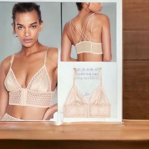Victoria’s Secret Starburst Long Line Triangle Nude Bra